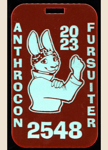 Fursuiter Badge from AC2023